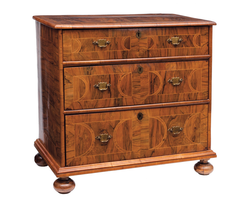 A Baroque chest of drawers