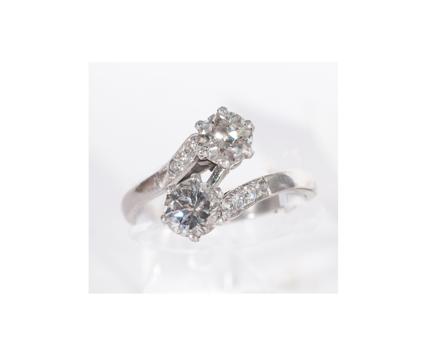 Zierlicher Diamant-Brillant-Ring