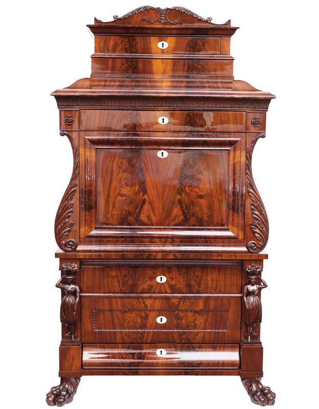 An extraordinary Biedermeier secretaire