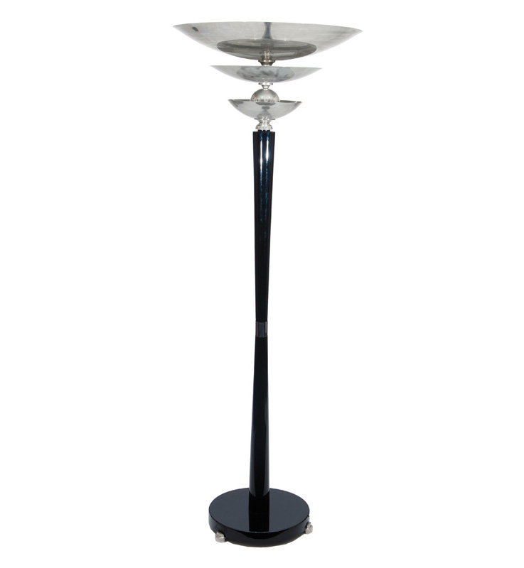 An Art Deco floor lamp