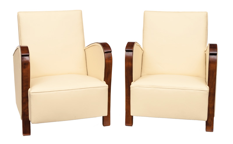 A pair of Art Deco chairs