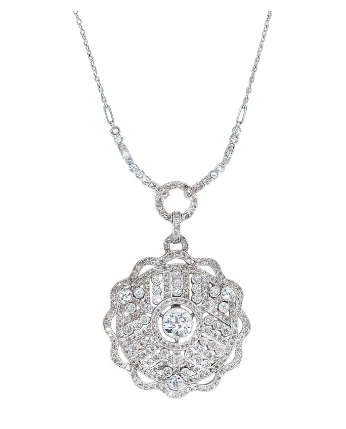 Jugendstil-Diamant-Collier