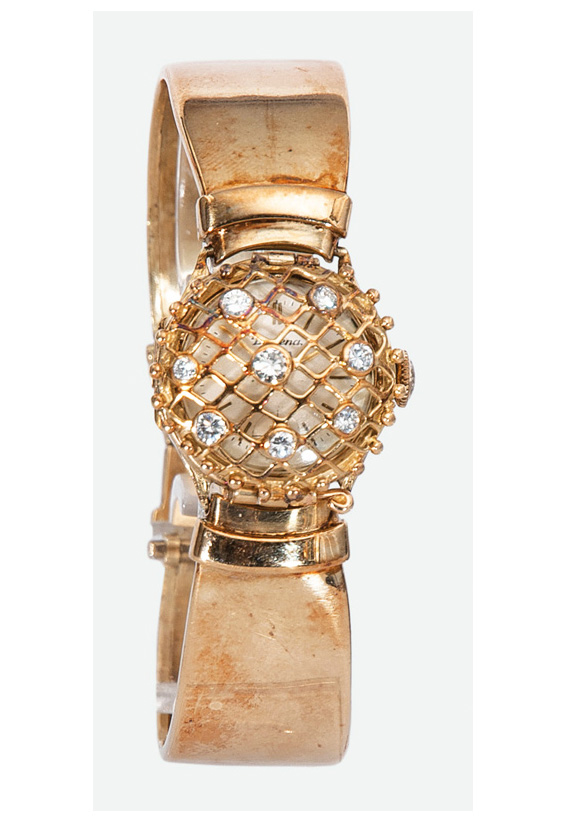 A ladie's watch by Dugena with diamonds