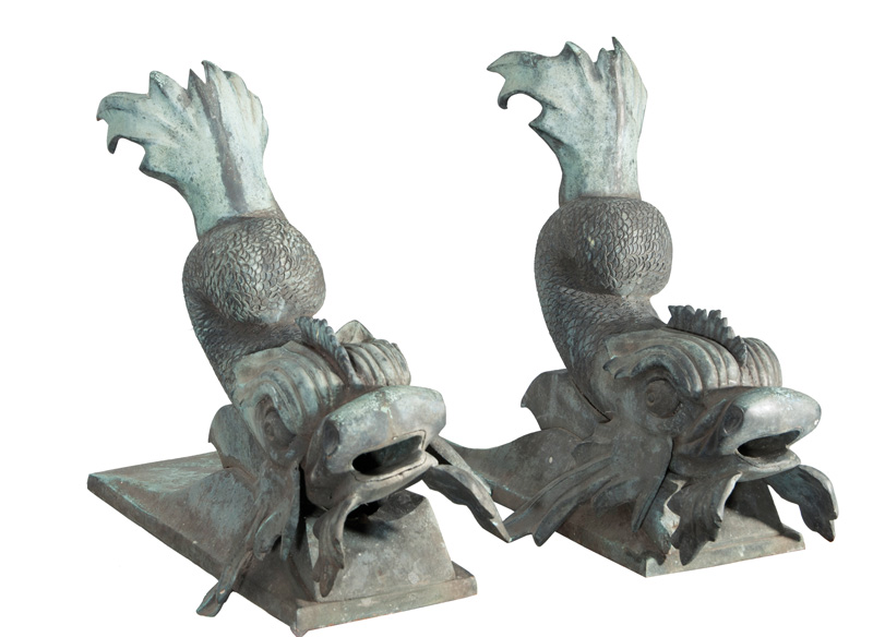 A pair of gargoyles 'Dolphin'