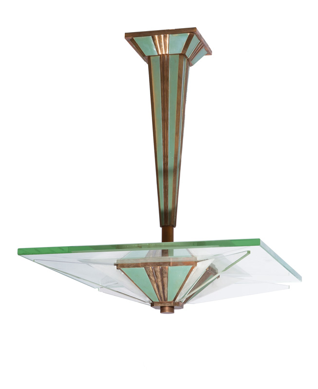 A magnificent Art Deco ceiling light