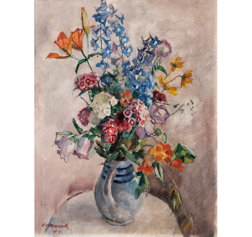 Hugo Volkwarth - Flowers in a Jug Flowers in a Jug