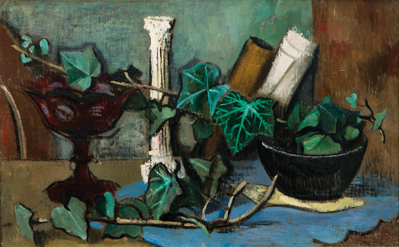 Still Life with Column and Ivy