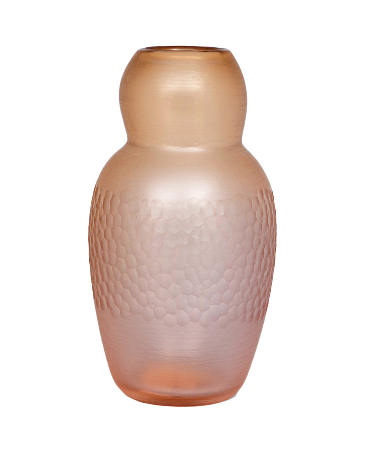 A Venini glass vase 'Battuto'