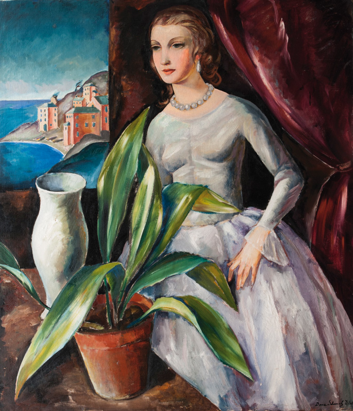 Portrait einer Dame in St. Tropez