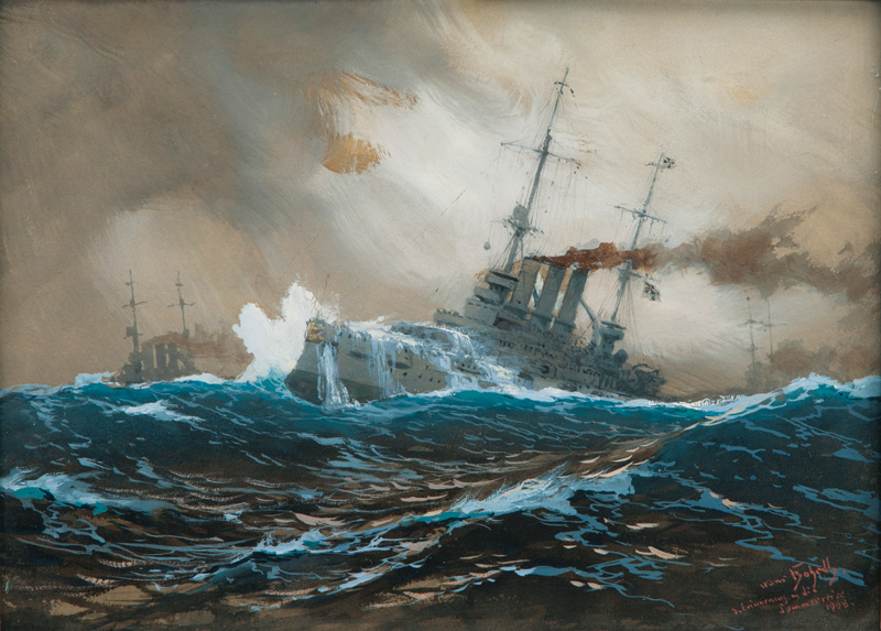 The Deutschland in heavy Sea