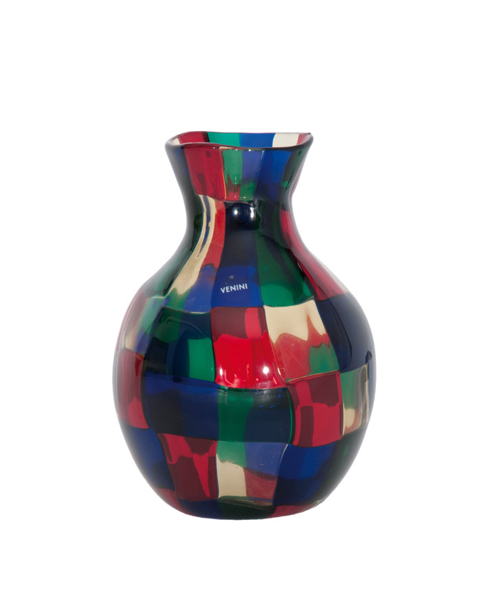 A Venini glass vase 'Pezzati'