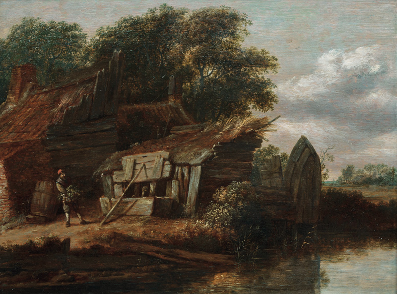 Landscape with Farmyard by the Water