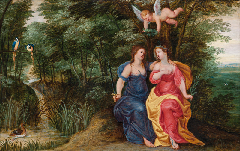 Jan Brueghel d.J., in Zusammenarbeit mit Jan van Balen - Allegorie auf Krieg und Frieden Allegorie auf Krieg und Frieden