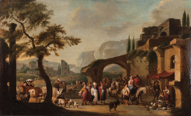 The Arrival of an Oriental Merchant on a Market