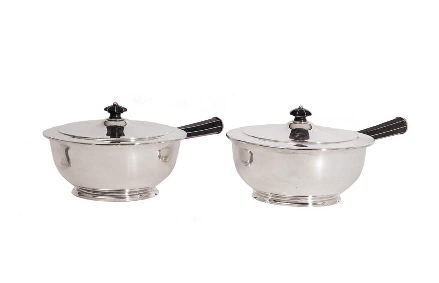 A pair of saucepans