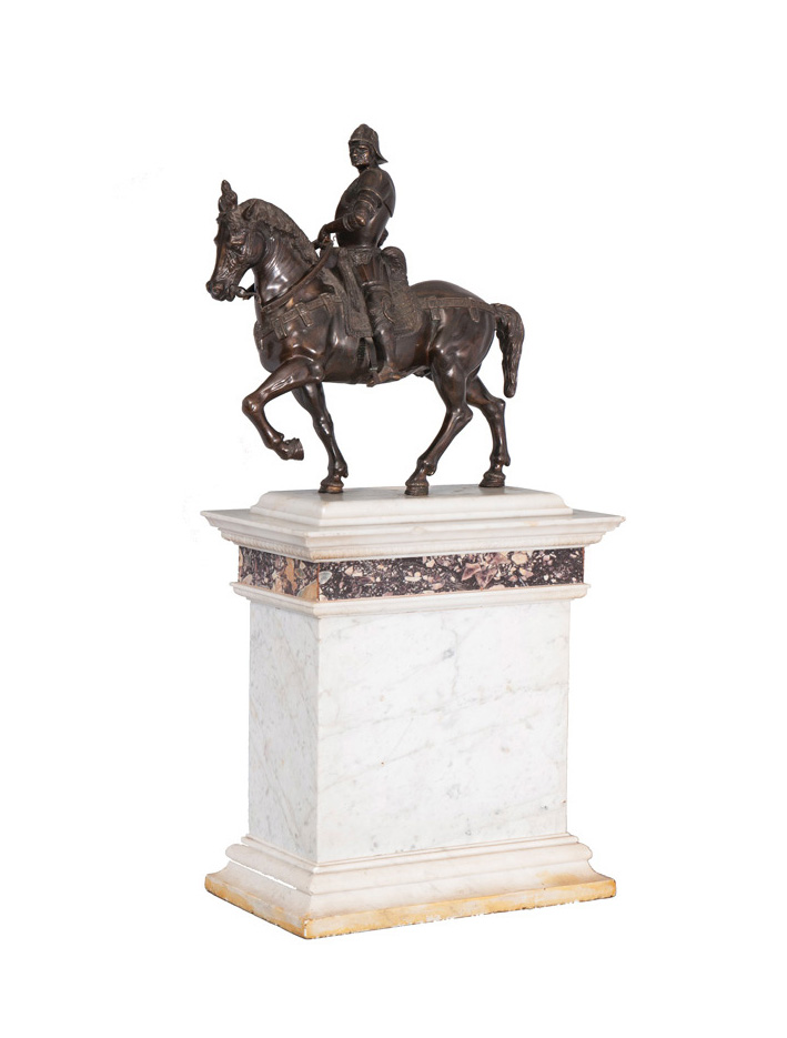 Andrea del Verrocchio, nach - Große Bronze-Figur 'Bartolomeo Colleoni' Große Bronze-Figur 'Bartolomeo Colleoni'