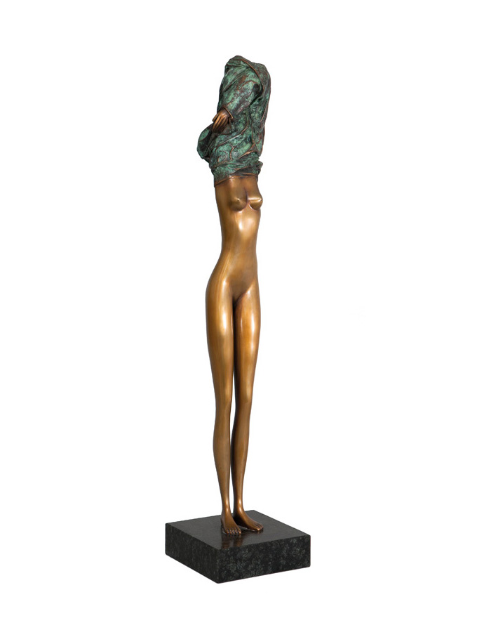 Große Bronze-Figur 'La Divina'