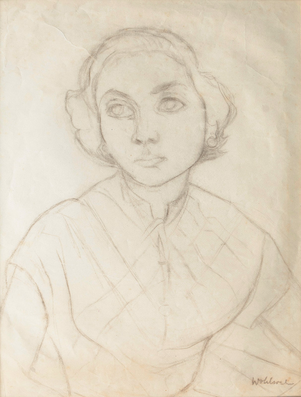 Portrait eines Mädchens mit großen Augen