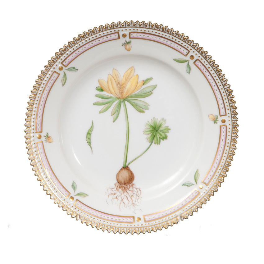 A set of 6 small 'Flora Danica' plates - image 2