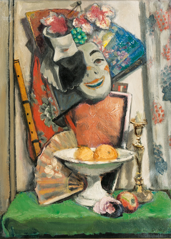 Still Life with Flute and Mask
