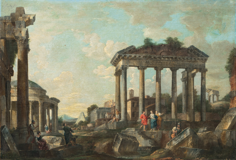 Capriccio mit römischen Ruinen