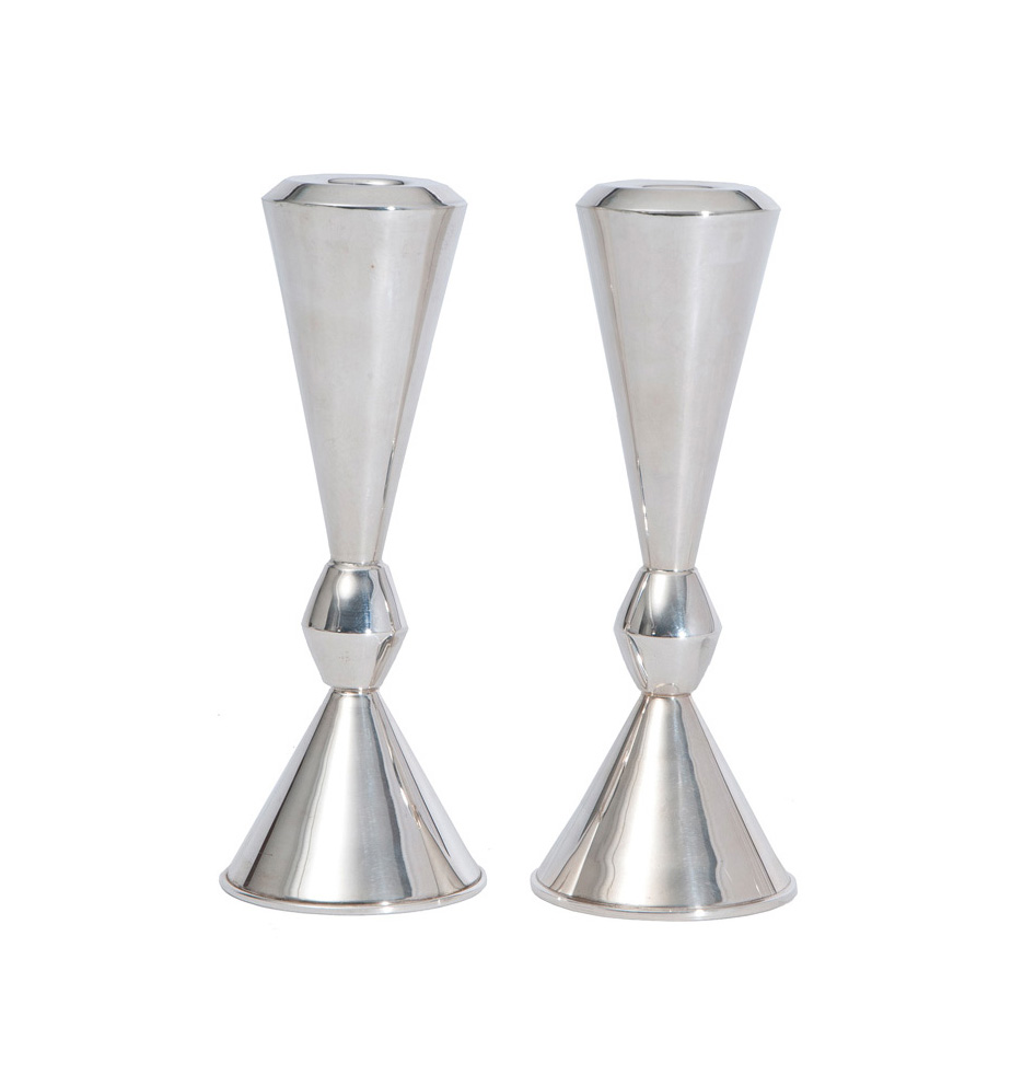 A pair of candlesticks in modern design