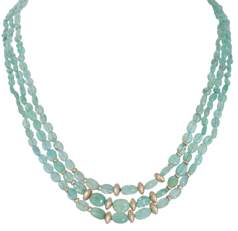 An emerald necklace