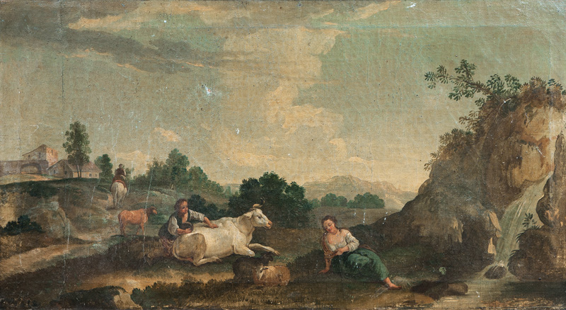 Johann Filip Korn, zugeschr. - Bucolic Landscape Bucolic Landscape