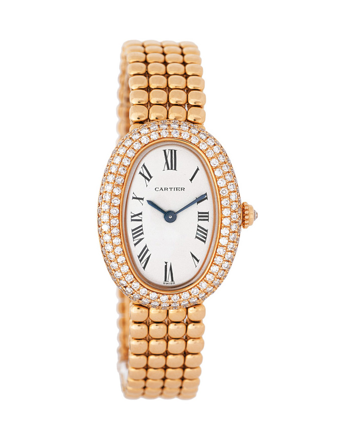 A ladie's watch with diamonds