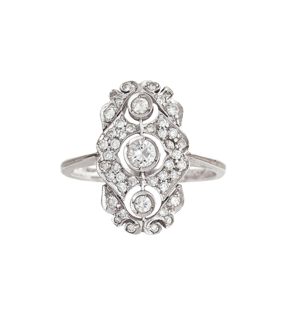 A petite diamond ring