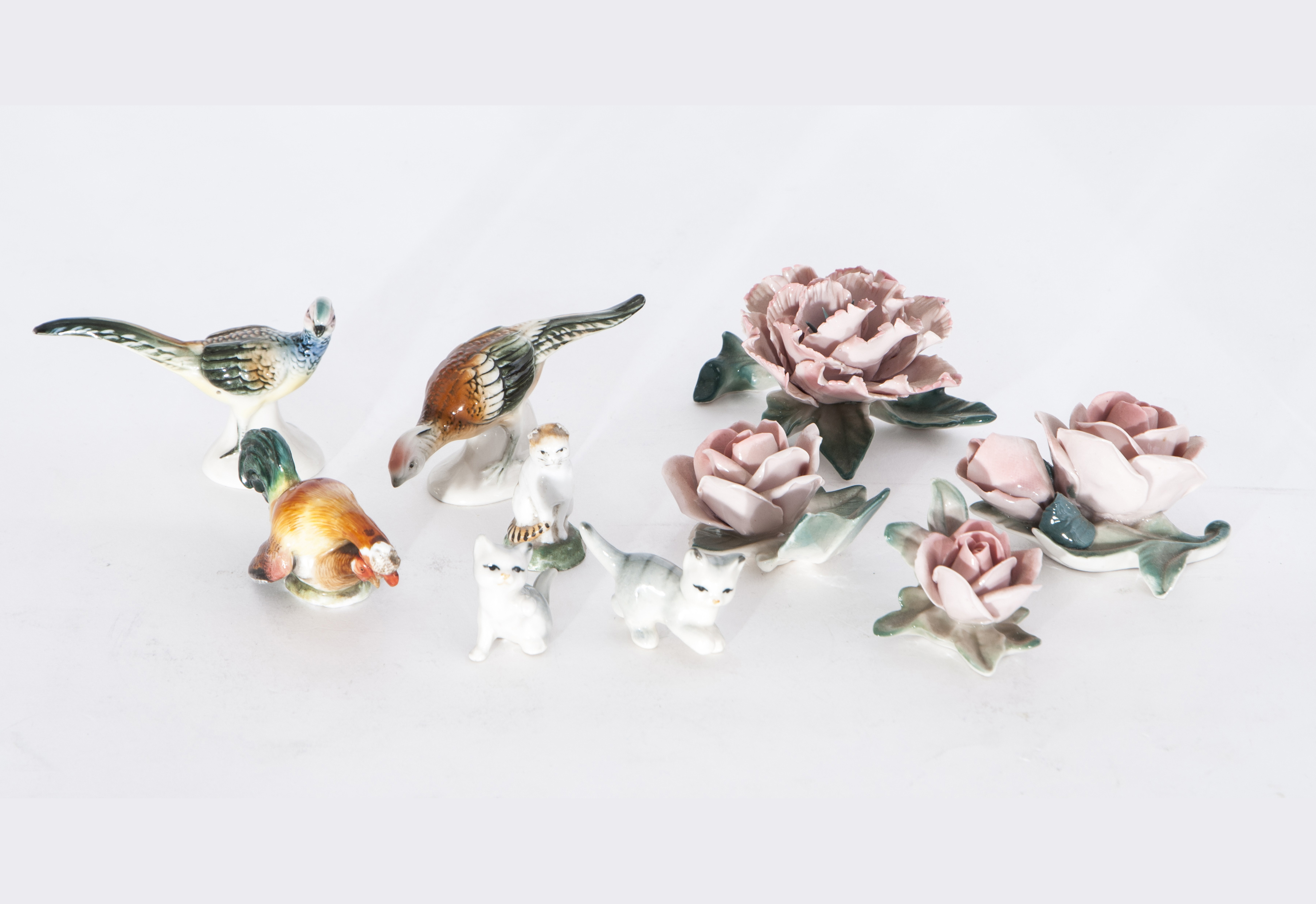 A convolute of 10 miniature porcelains