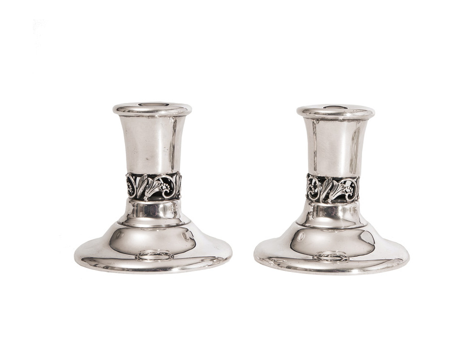 A pair of candlesticks in Danish Design