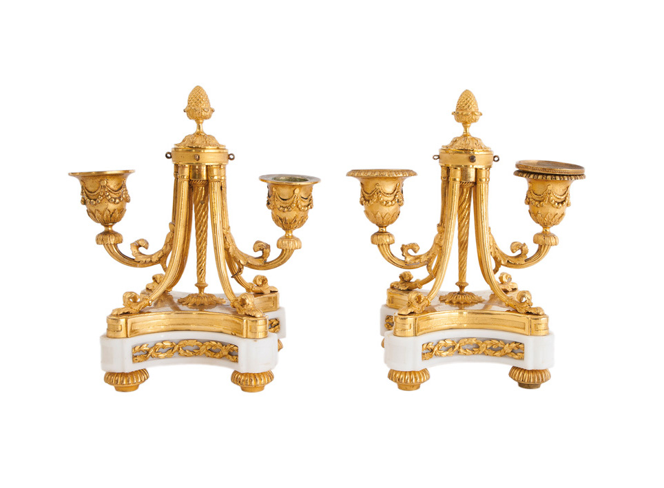 A pair of candlesticks