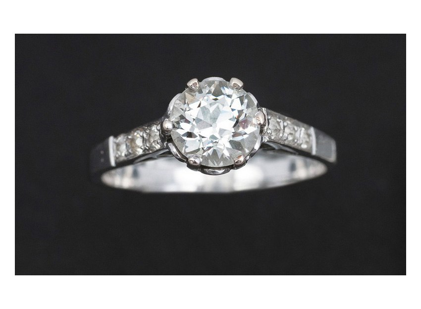 Jugendstil-Diamant-Ring