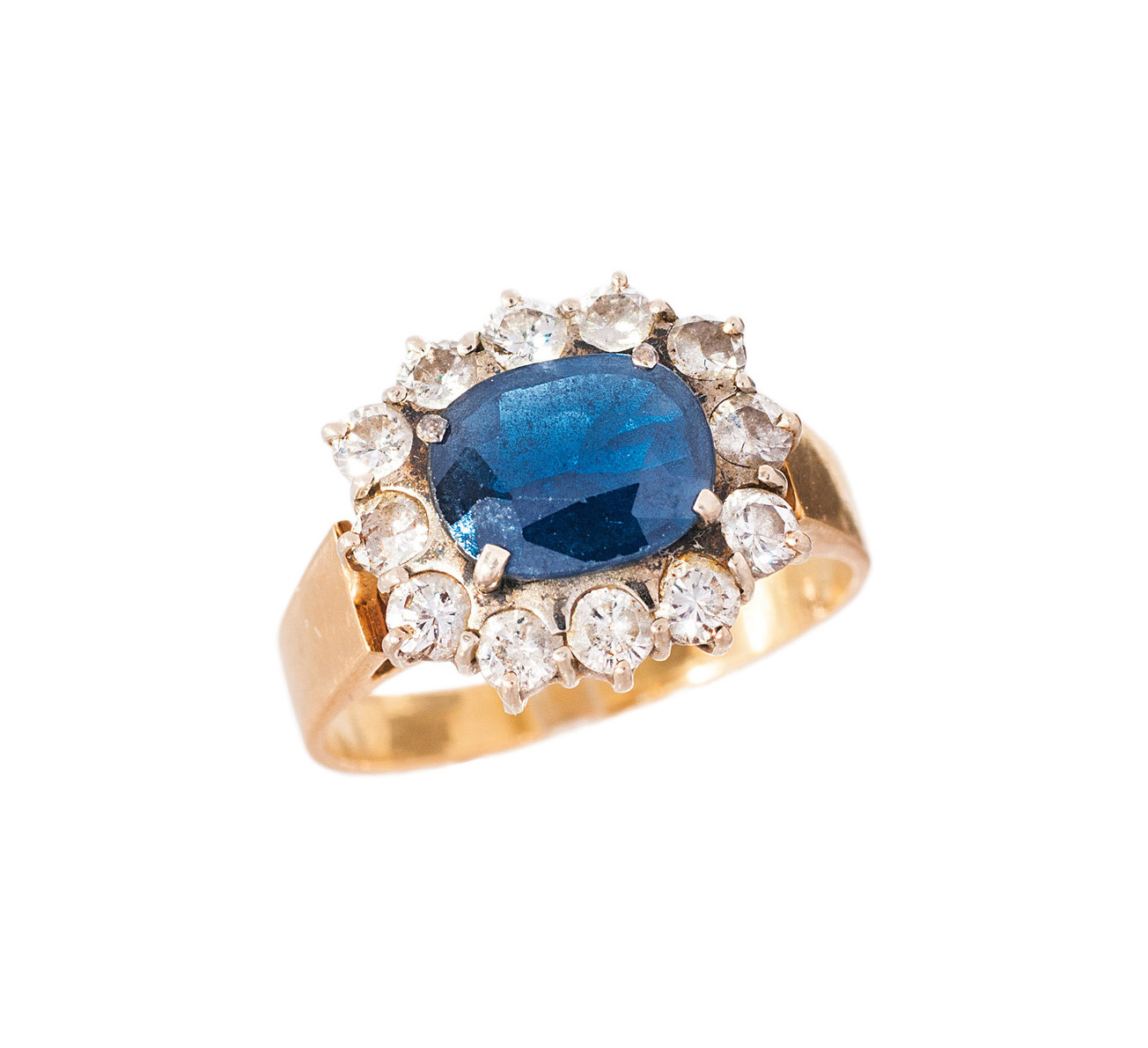 Saphir-Brillant-Ring