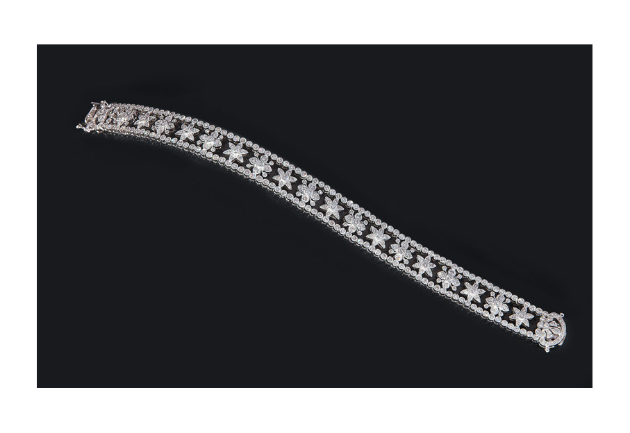 A diamond bracelet