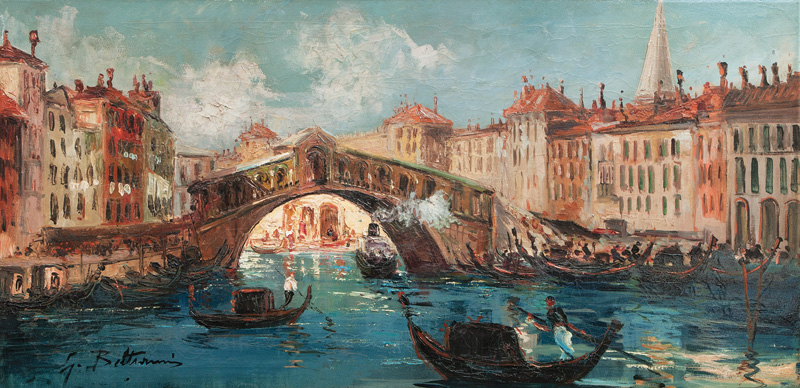 G. Beltrami, tätig Mitte 20. Jh. - Venice with the Rialto Bridge Venice with the Rialto Bridge