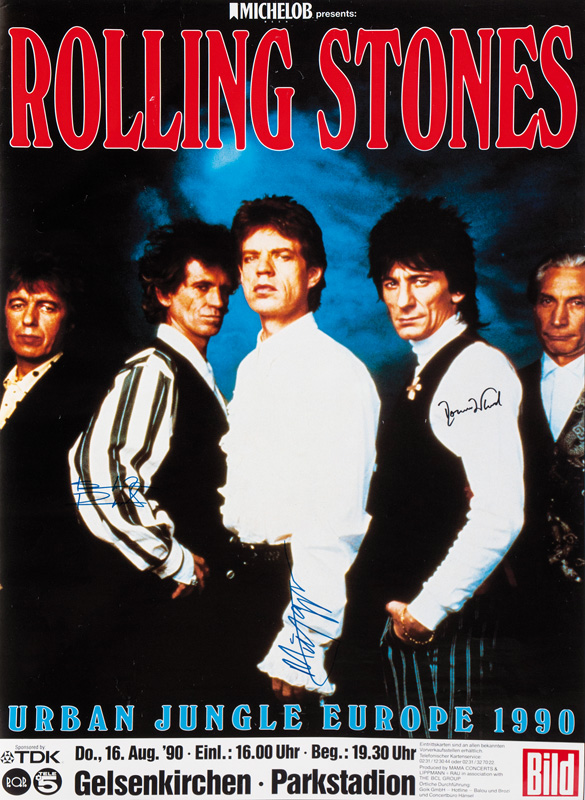 Rolling Stones - Tourplakat Urban Jungle 1990