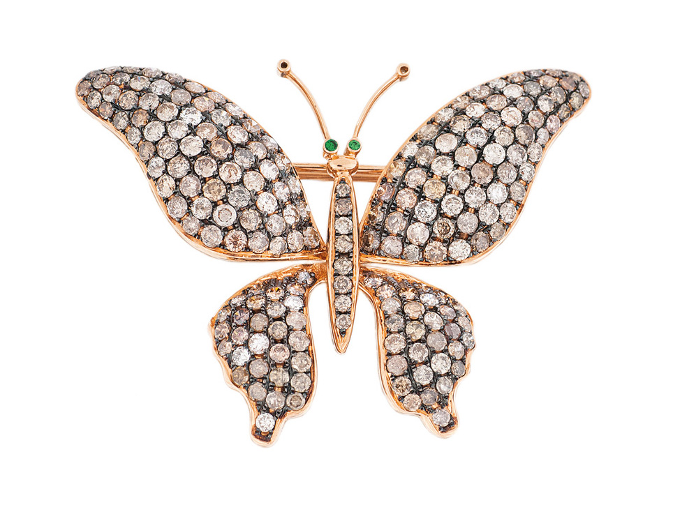 A diamond brooch 'Butterfly'