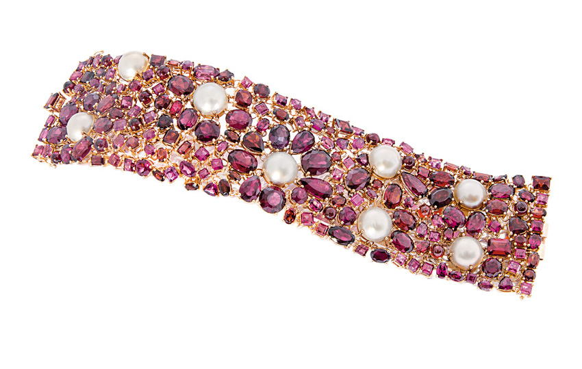 A modern, colourful precious stone bracelet - image 2