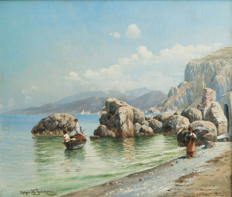 Am Strand von Capri