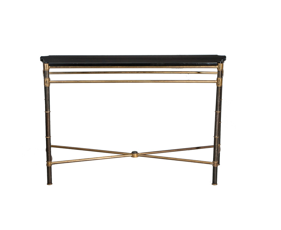 An elegant console table 'Bamboo' in manner of Maison Jansen