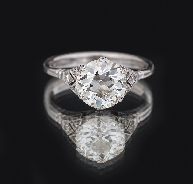 An Art Nouveau diamond ring
