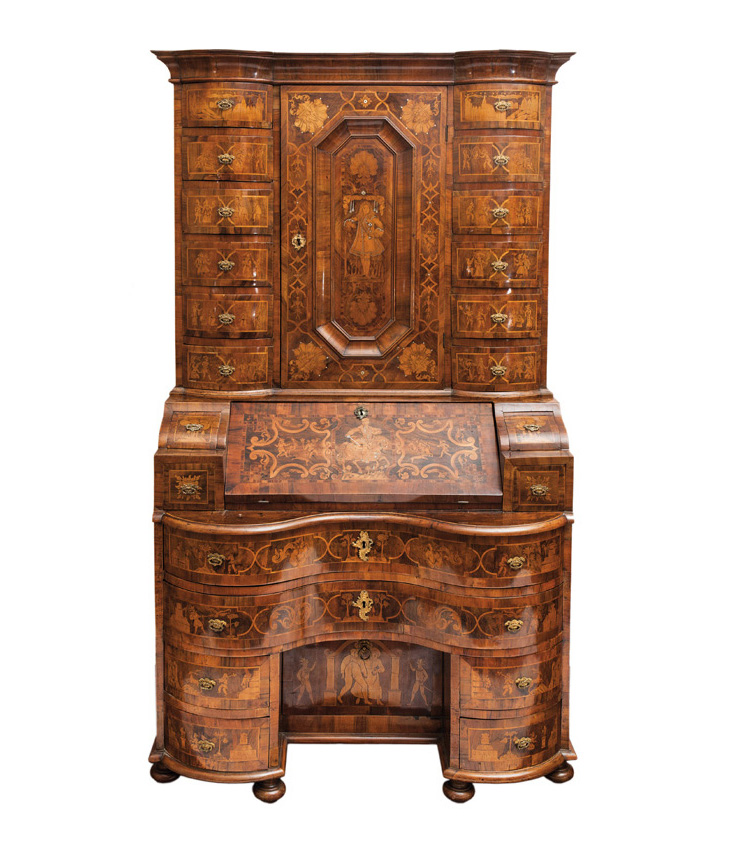 An exceptional tabernakel bureau cabinet