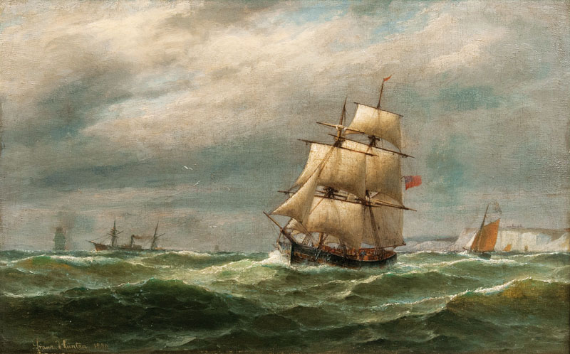 Schiffsverkehr vor der Küste von Dover