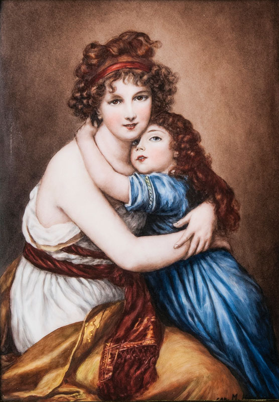 A porcelain plaque 'Madame Lebrun and daughter' - image 2