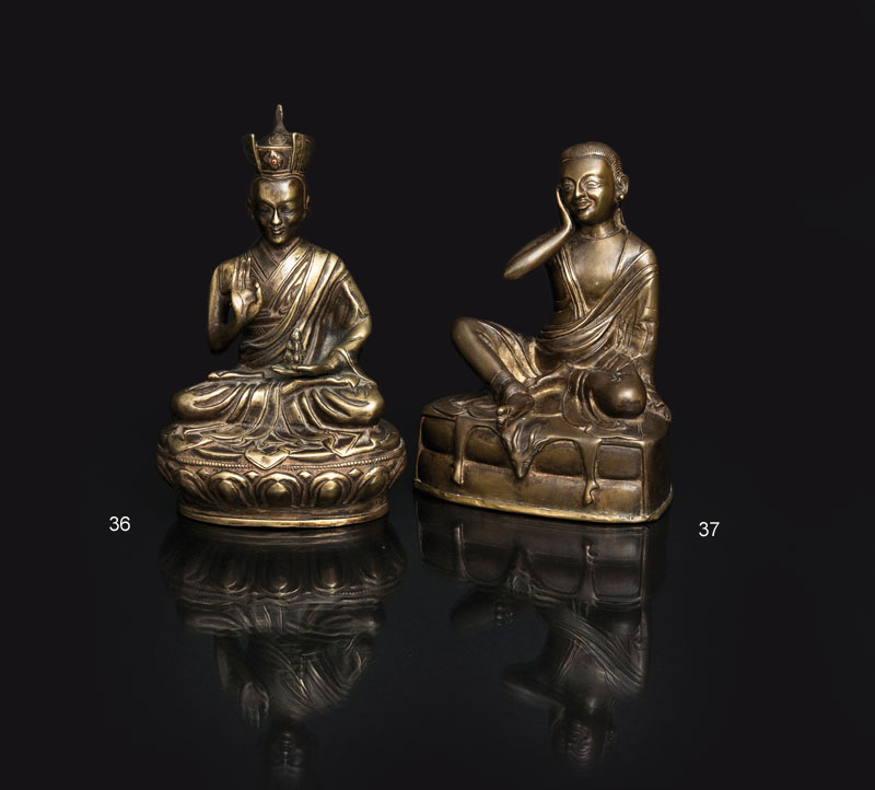 Bronze-Figur 'Karmapa Wangchug Dorje'