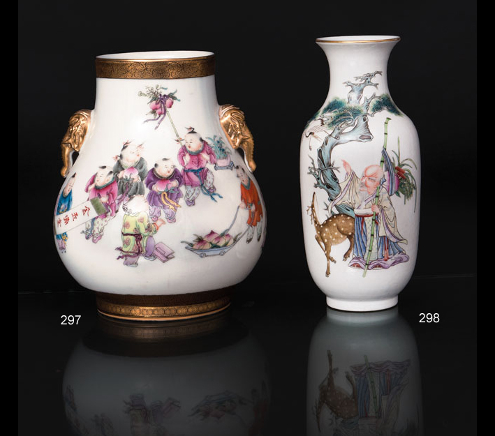 Kleine Balustervase mit Shoulao