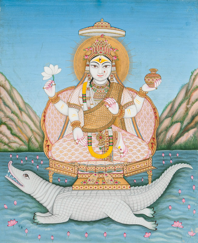 A miniature painting 'Ganga' A miniature painting 'Ganga'