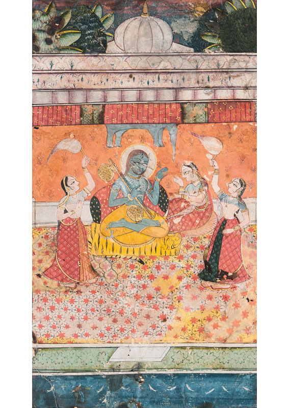 A miniature painting 'Raga Bhairava'